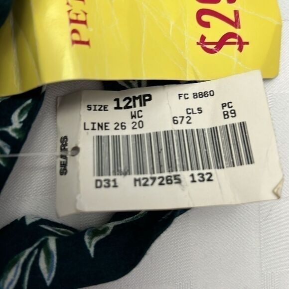 Vintage NWT JC Penny Halmode Petite Romper/Jumpsuit with Shoulder Pads - Picture 7 of 7